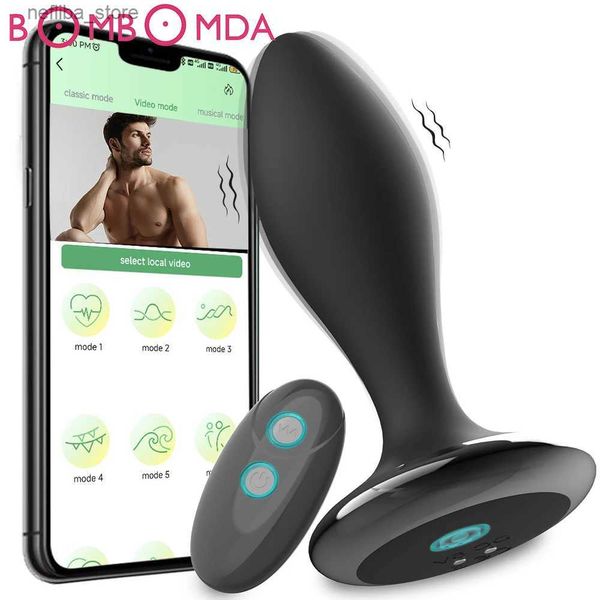 Diğer Sağlık Güzellik Ürünleri Erkek Prostat Masaj Bluetooth Uygulama Vibratörler Erkekler İçin Yetişkin Oyuncaklar Eşcinsel Mastürbatör Anal Popo Fiş Ürünleri Yetişkinler için 18 L410