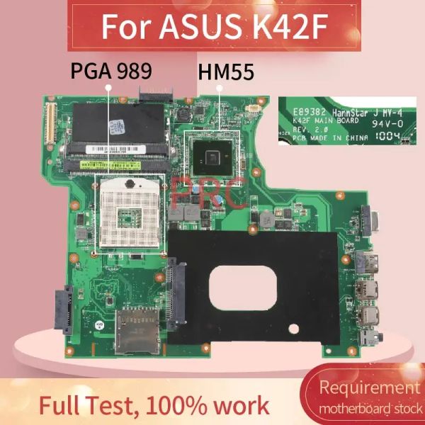 Материнская плата K42F Материнская плата ноутбука для Asus K42F P42F PGA989.