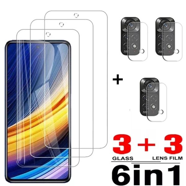 Temperiertes Glas für Xiaomi Redmi Anmerkung 8 10 9s 10s 11s 9a 9t Poco F3 M3 x3 mi 11 Lite 5G NE 11T 10T Pro Objektiv Filmbildschirmschutzschutz