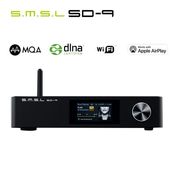 Players SMSL SD9 MQA HIFI Network Player SD9 Support DSD, WAV APE, FLAC AIFF, MP3 Desktop Player