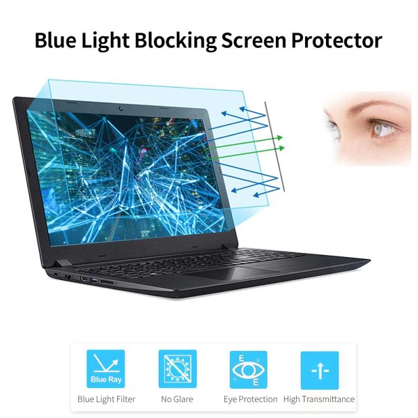 Filtri da 14 '' Laptop Blue Blocking Schermata Protettore Transmittanza elevata/Filtro di luce blu Anti Uvglare 16: 9 Proprietà