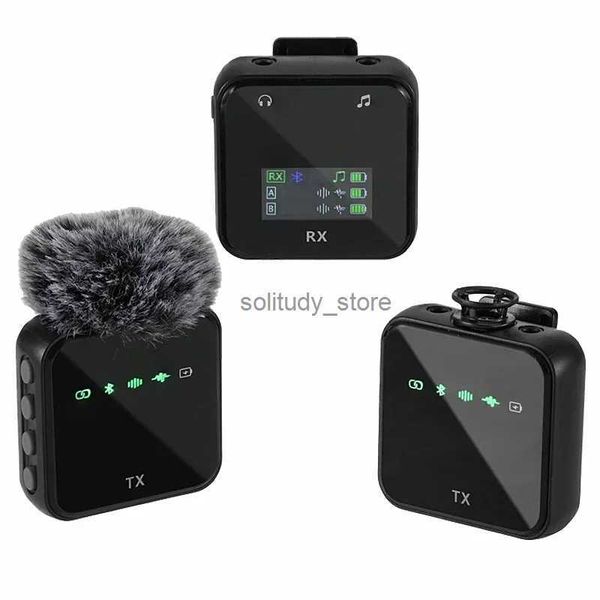 Mikrofone Wireless Lavalier Mikrofonsystem Bluetooth Audio Video Voice Recording Mic für iPhone Android Mobile Interview Cameraq