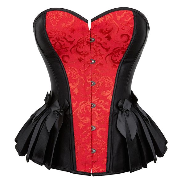 Сексуальное корсет Bustier Top Top Jacquard Plus Size Burlesque Costume Patter