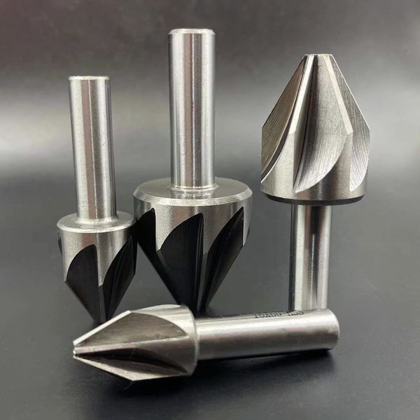 1pcs 6/10/12,5/14/16/20/25/30 мм HSS Countersink 6/8 флейта 60 градусов