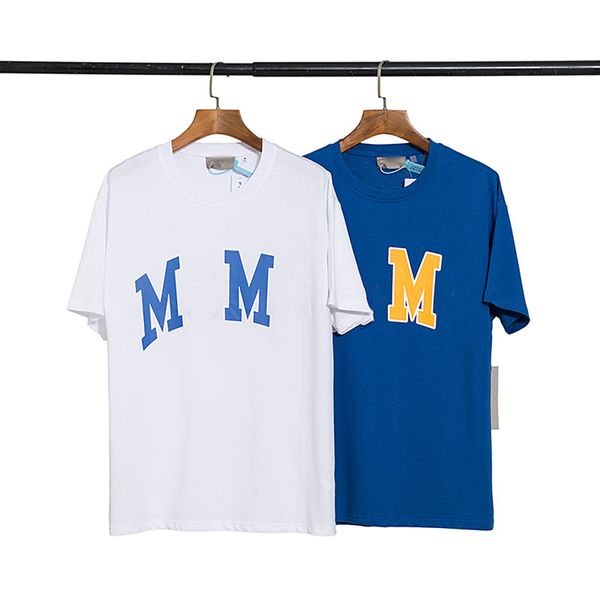 Yaz Erkekler Tasarımcı Tişört Sıradan T-Shirt Baskılı Kısa Kollu Tshirt Halk Hip-Hop Giyim Boyutu S-XL