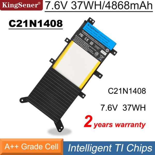 Batteries Kingsener New C21N1408 Bateria de laptop para Asus Vivobook 4000 MX555 V555L V555LB V555U SERIE