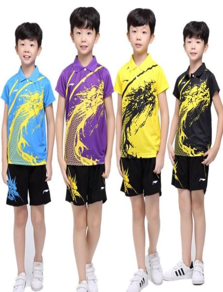 Kinder tragen T -Shirt -Shirt Sweetiequotgress exotische chinesische Dragon Styletable Tennis Jersey Paar Kleidung passen kurz Is Ulla8597794