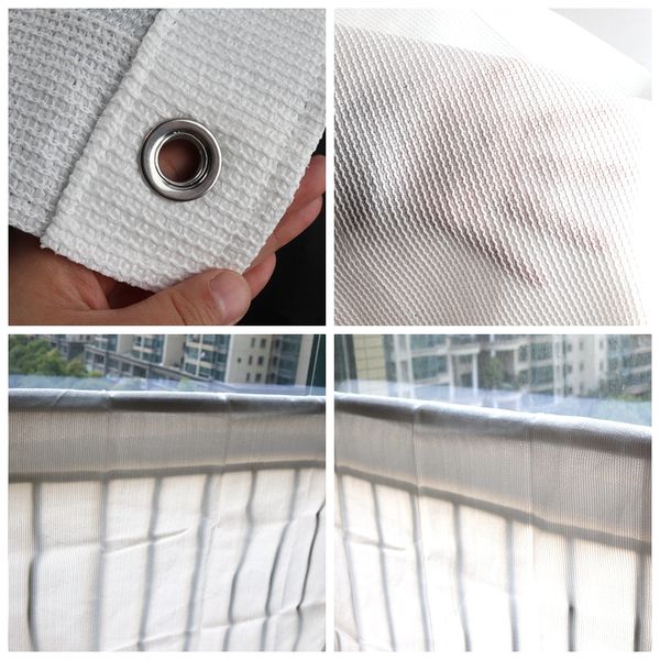 70% weißer Sonnenschattenrate Netto Mückennetz Fenster Baby Safety Net Treppe Netting für Banisters Fenster Markisen -Tür -Baldachin Markiser