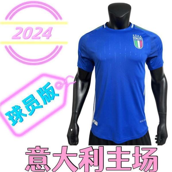 Futbol Formaları Erkekler 2024 İtalyan Ev Oyuncu Versiyon Futbol Oyunu Yazdırılabilir Jersey