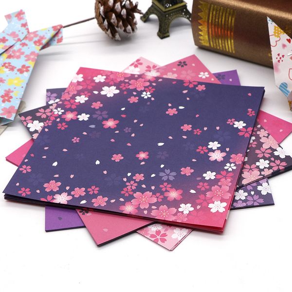 60 pezzi giapponesi origami floreali giapponesi per bambini materiali fatti a mano scrapbooking fai da te artigiani artigiani decorazioni artigianali quadrati