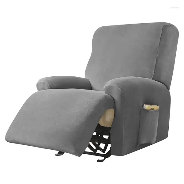 Tampa de cadeira Cappa reclinável velet Sofá único de lã Polar Fleece para sala de estar Lazy Boy Lazy Relaxing Armchair Slipcovers