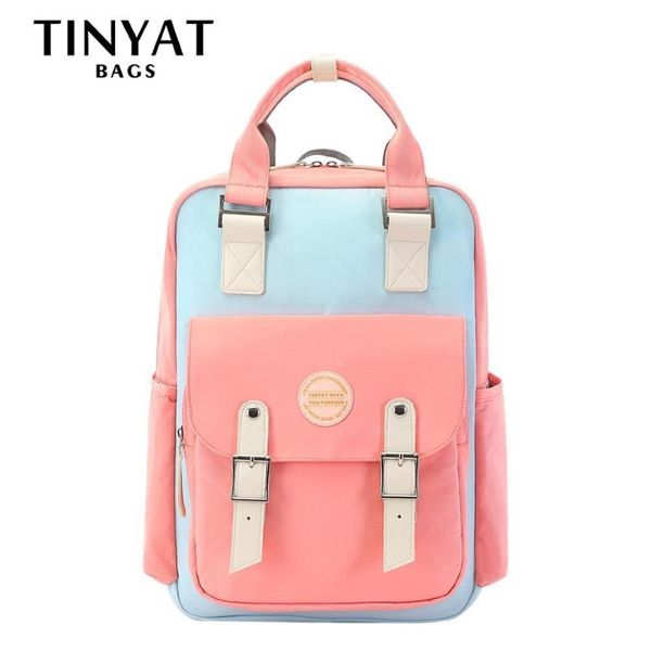 Frauen mit 15 -Zoll -Laptop -Backpacks -Schulschule Rucksacks für Teenage Middle School Mochila Travel Pink 201182489