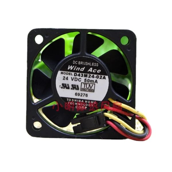 Pedler Yeni CPU Soğutma Fan Rüzgar Ace Inverter G7 F7 Özel Fan 24V 50mA D43M2402A 4015 3wire Bilgisayar Fan 40x40x15mm