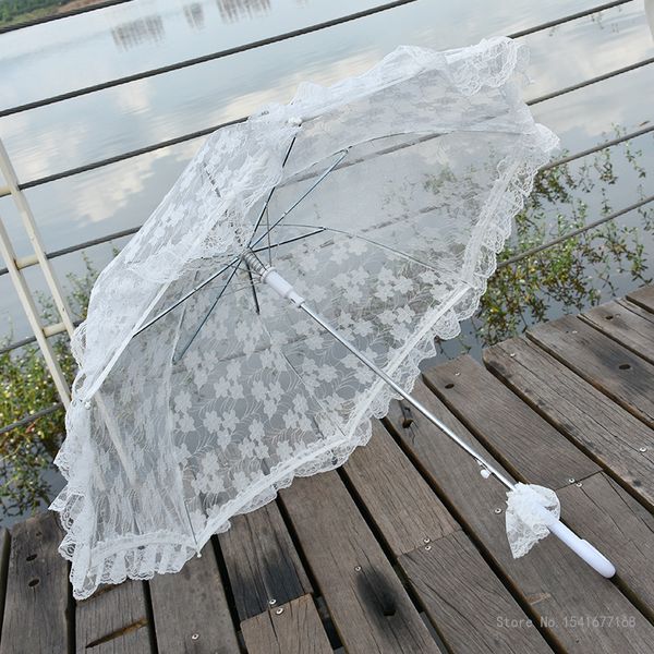 Umbrella de renda européia e americana para mulheres, guarda-chuva de ponta, estúdio de fotos, foto de hanfu de casamento, francês