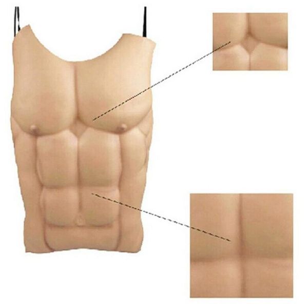 EVA MEN HOMEM BEIO REALISTO PELA FALSA MUSCO MUSCOMENTO DO CORPO HUMANO DIY Cosplay Props Party Halloween Decoração