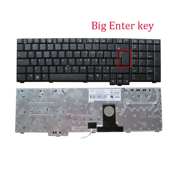 Keyboards Neue Echt -Laptop -Ersatztastatur für HP Elitebook 8730W 8730p 8730g kompatibel