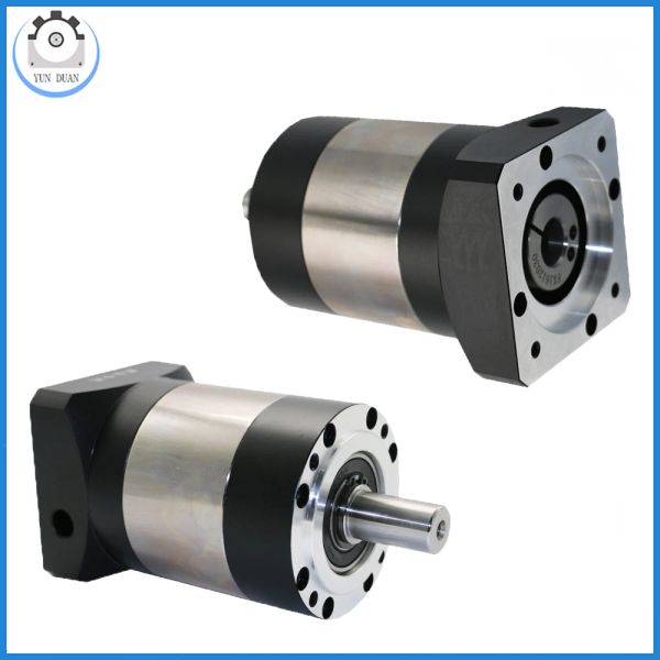 NEMA 23 Planetary Getriebegetriebe 7-12ARCMIN Kreisförmiger Stepper-Motor-Reduziergeschwindigkeitsverhältnis 3: 1/4: 1/5: 1-100: 1 60 mm Servo Motor Reduder