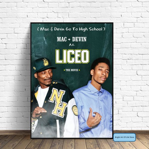 Mac Devin Go to High School (2012) Poster capa de filmes Photo Print Canvas Wall Art Home Decor (sem moldura)