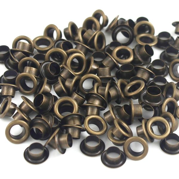 Ilhóas de bronze de 5 mm com lavadora 300# Reparo de couro#