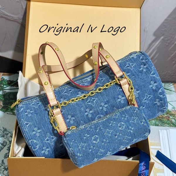 Designer original Bolsa de luxo Crossbody Lousis Vouton Bags Papillon jeans Bolsa Bolsa de ombro de ombro de qualidade Papillon com caixa de luxo dhgate novo