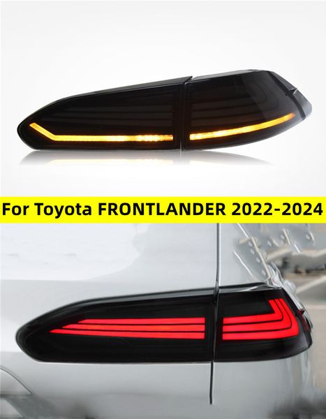 Luz do carro para Toyota Frontlander 20 22-2024 Corolla Cross Tail Light traseira do freio reverso STOP Turn Signal Lamp