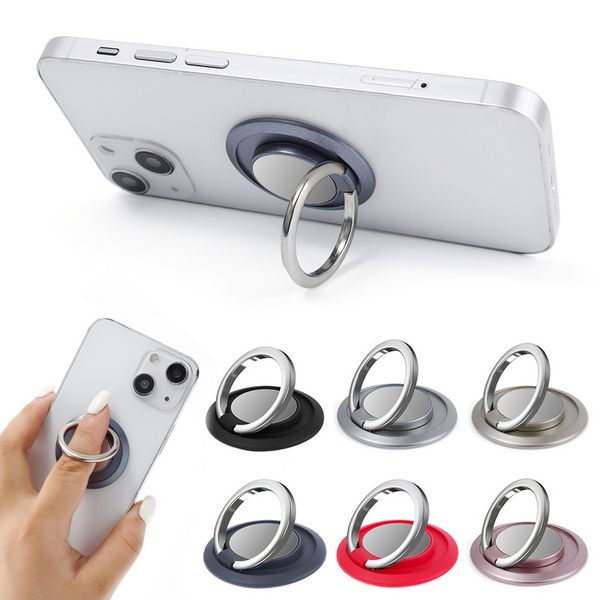 Porta ad anello di dito del telefono magnetico universale di lusso rotabile supporto per telefono cellulare staffa adesiva per iPhone Sumsung