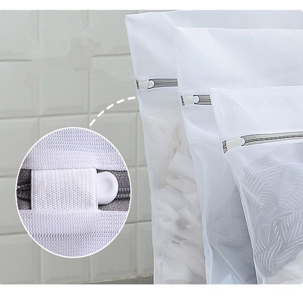 5/3PCS Large Mesh Laundry Bag, High-End-Reißverschluss zarte Kleidung, Reisespeicherbeutel, Tops, BHs, Socken,