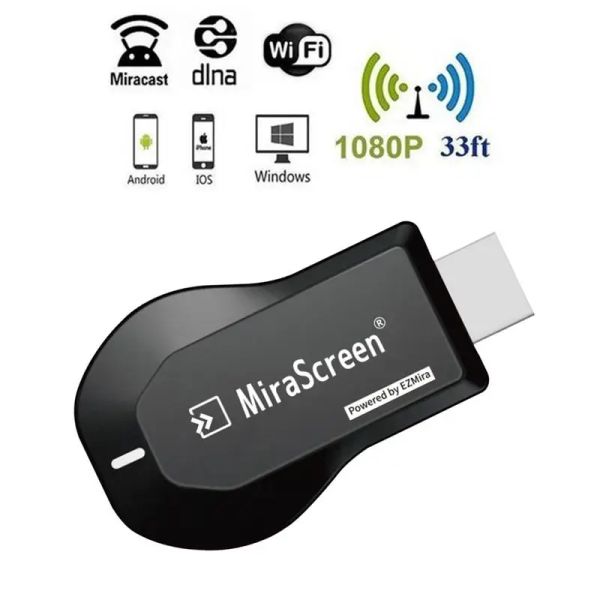 BOX NUOVA TV Stick WiFi Display Registrazione Anycast Dlna Miracast Airplay Mirror Screen HDMIIOS PC Wireless