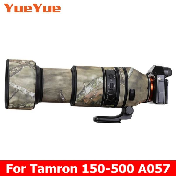 Montagem para Tamron 150500mm A057 Lente Camuflage Casa Capas de chuva Proteção Caso de nylon impermeável 150500 F56.7 DI III VC VXD