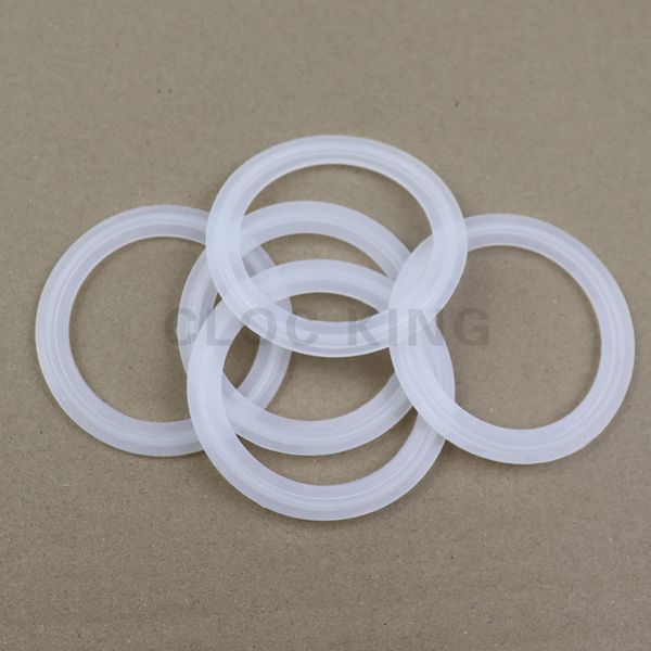 5pcs Fit de 19mm-tubo x 159 mm O/D Sanitary Tri Cramp Ferrule Silicone Liring Strip Ring Anel Washer para produtos lácteos homebrew