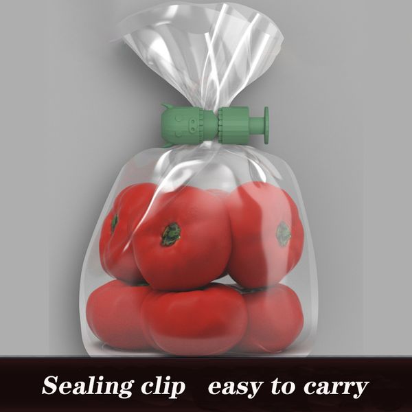 Портативный мешок с мешками для чипа Пластиковой пакет склад зажимной пакет Mini Greanding Tong Handy Sticker Seare для еды с закусками кухонные гаджеты
