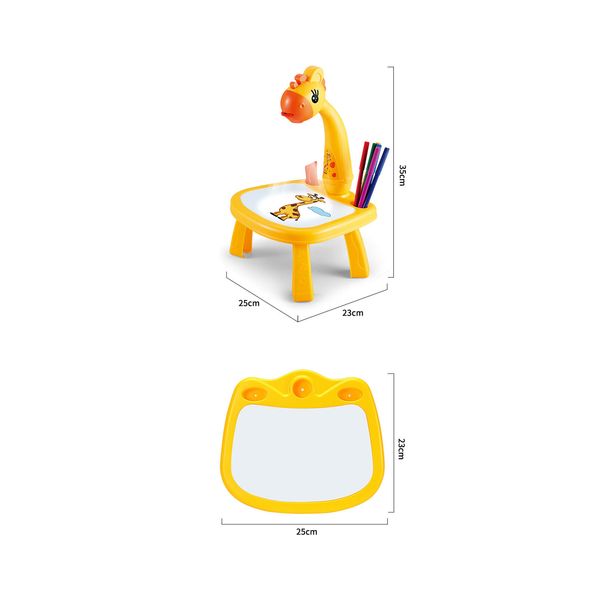 Crianças LED Projector Arte Tabels Tabys Kids Painting Desk Arts Artes Crafts Educational Learning Tools Paint Toy 2022