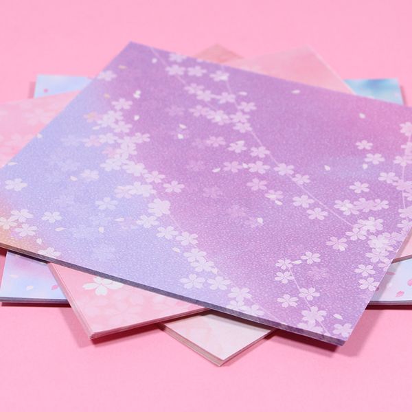 Творчество квадратная оригами бумага для детей DIY ручной работы с двумя боковыми раскраски сгиба