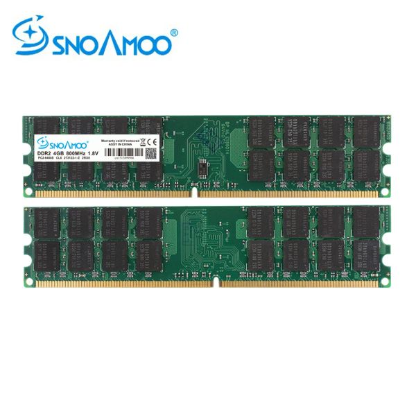 Rams Snoamoo RAM DDR2 4GB 800 MHz PC26400 Desktop PC DIMM -Speicher 240 Pins für AMD -System Hochqualitätskompatibel