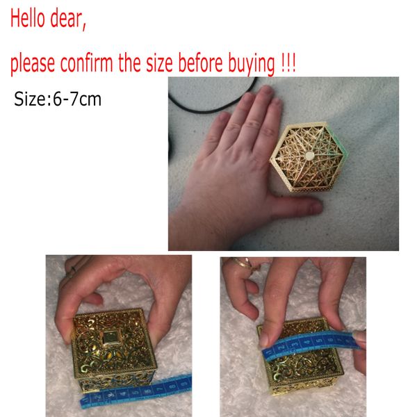 1 pc 6 cm mini plastica cavo cavo oro torta caray box favore favore matrimoniale per baby shower regalo trattare event party event fornitura