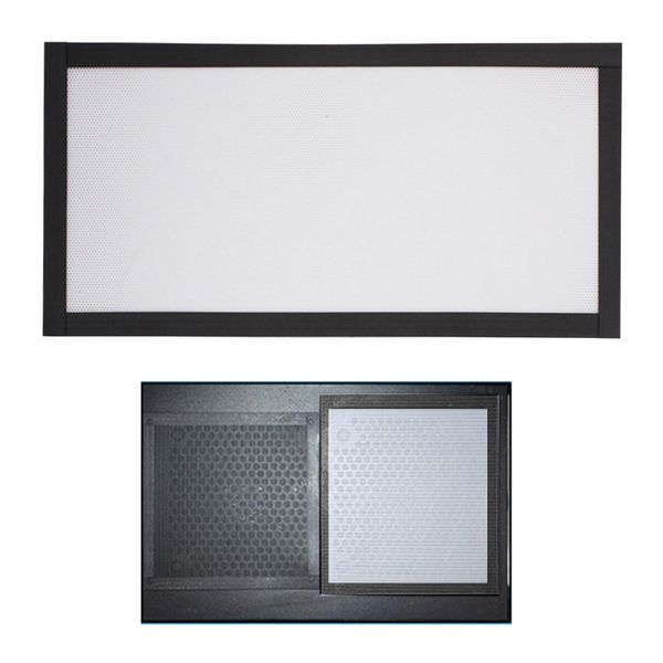 Filtro a polvere magnetica Dust Aound Mesh Coperchio della ventola a rete Grill Guard con foro per PC Case di raffreddamento della custodia 12x24cm/14x28 cm