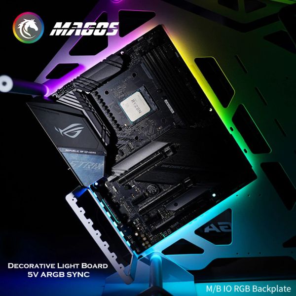 Kühlung DIY ARGB Motherboard Beleuchtung Backplate Pad für ATX MATX ITX, 5V 3Pin RGB PC Case Mobo Frame Aura Sync Modding Acrylpanel