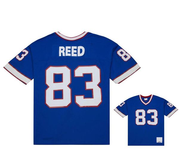 Maglie da calcio cucite 83 Andre Reed 1990 Mesh Legacy Retro Classics Retro Classics Men Women Youth Youth S-6xl Blue