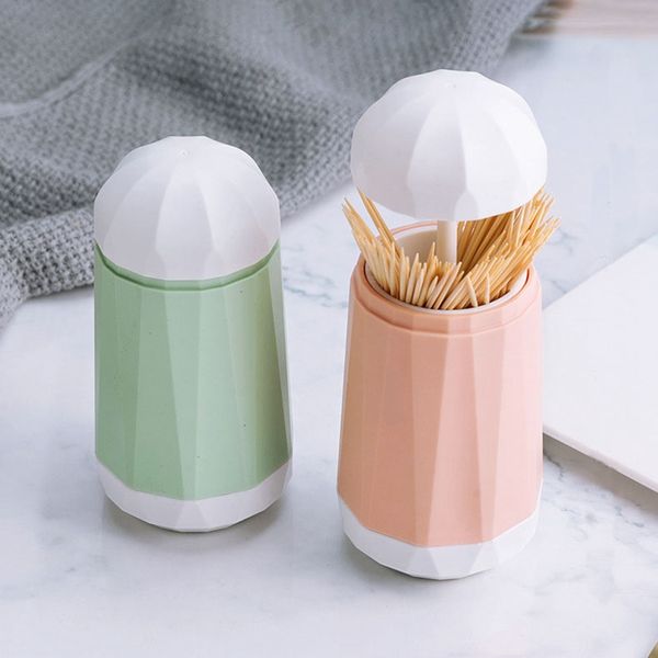 Creative Simple Stuzziclo Subcipick Contenitore Plastica Tavolo per la casa Stuckage Stuffick Dispenser Denteggiatore Thoughette