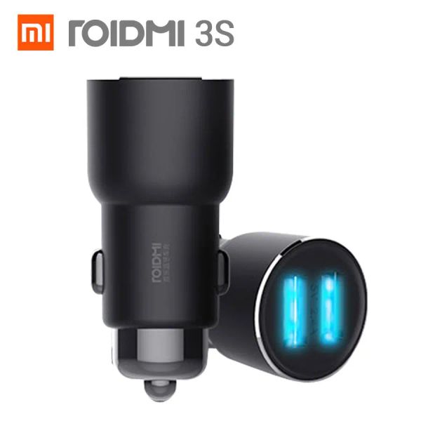 Игроки оригинал Xiaomi Roidmi 3S Mojietu Bluetooth 5V 3.4a Dual USB -автомобильный зарядный устройство MP3 Музыкатор MP3 Music Player FM передатчики для iPhone и Android