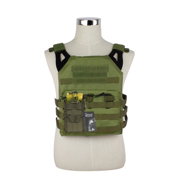 2PCS tático JPC Molle Vest Militar de revista única bolsa Airsoft Paintball Vest Gear Gear Paintball Acessórios