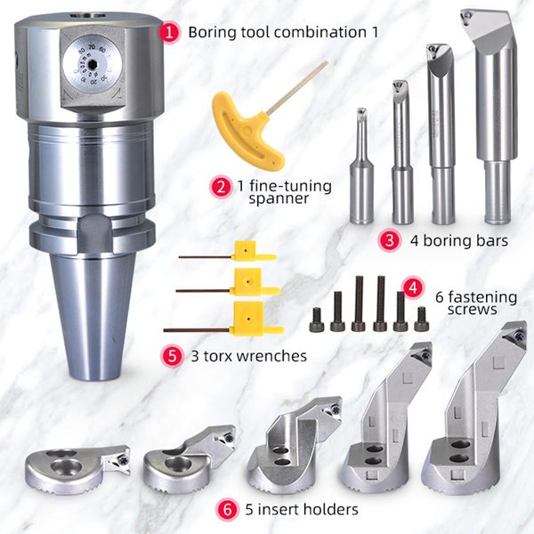 Heißer Verkauf 2084s Fine Bowing Cutter Fine Tuning Head Set Verstellbarer Bohrerkopf CNC -Bearbeitungszentrum Bohrer Schaft Langer