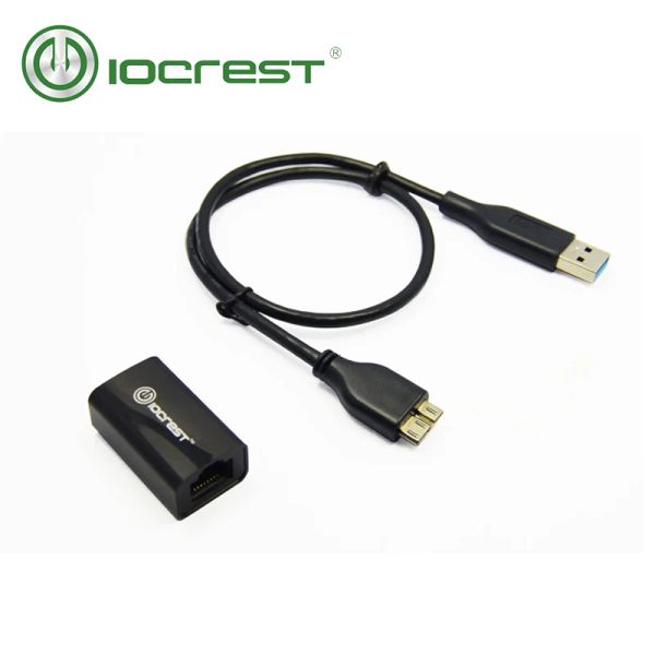 Kartlar iocrest USB 3.0 ila 10/100/1000Mbps Gigabit RJ45 Ethernet LAN Ağ Adaptör Dizüstü Bilgisayar 1000m Ethernet RTL8153