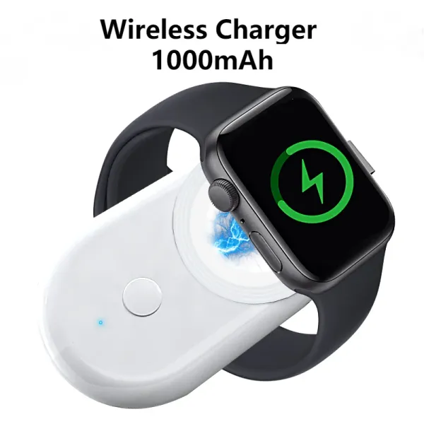 Ladegeräte Wireless Ladegerät für die Apple Watch Series 7 6 5 4 3 SE für IWatch -Zubehör tragbare Ladedockstation Watch Ladegerät 1000mah