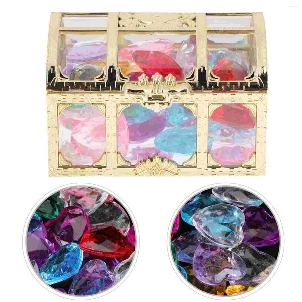 Vasi Kids simulazione diamanti diamanti colorati gemme finte pirata gioielli gemstone giocattolo giocattoli per la spiaggia acrilico stimolazione di Halloween