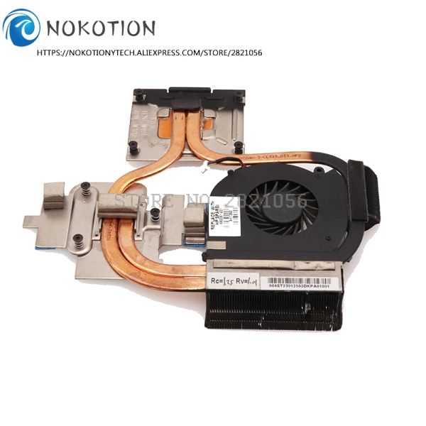 Radador de resfriamento Nokotion 682061001 para HP DV6 DV7 DV67000 DV77000 PC Refrigere o dissipador de calor com ventilador Teste completo