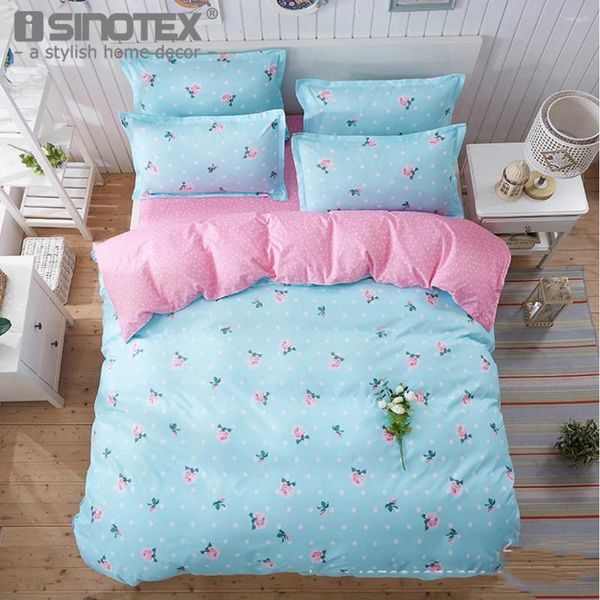 Bettwäsche Sets Home Textile Polyester Stoff gedruckt Quilt Deckbettblatt Kissen Kissen Dekoration Schlafzimmer 20 Farben 4 Größen