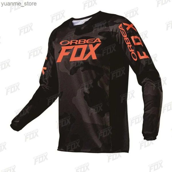 Велосипедные рубашки вершины Orbea Racing Jersey Jersey Enduro Motocross Jersey Maillot Hombre Moto MX Джерси с горы вне дороги Маунтин Эклейнг Джерси Spexcel Y240410