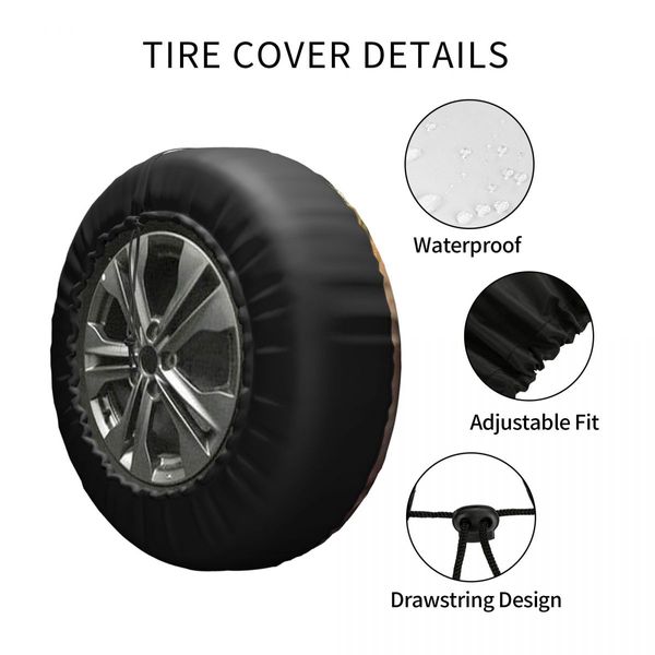 Obtenha seus chutes na rota 66 capa de pneu sobressalente para Mitsubishi Pajero USA Highways Road Sign Car Wheel Protectors 14 