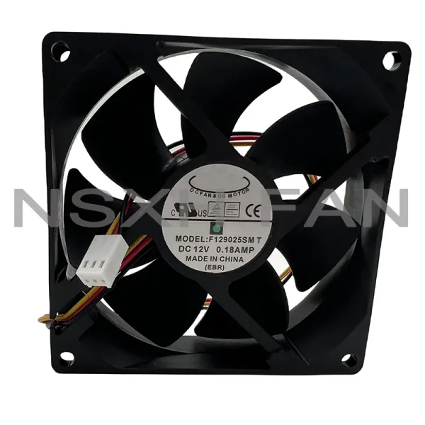 Catena/minatore F129025SM 12V 0.18AMP 92x92x25mm Fan di raffreddamento del server 3wire